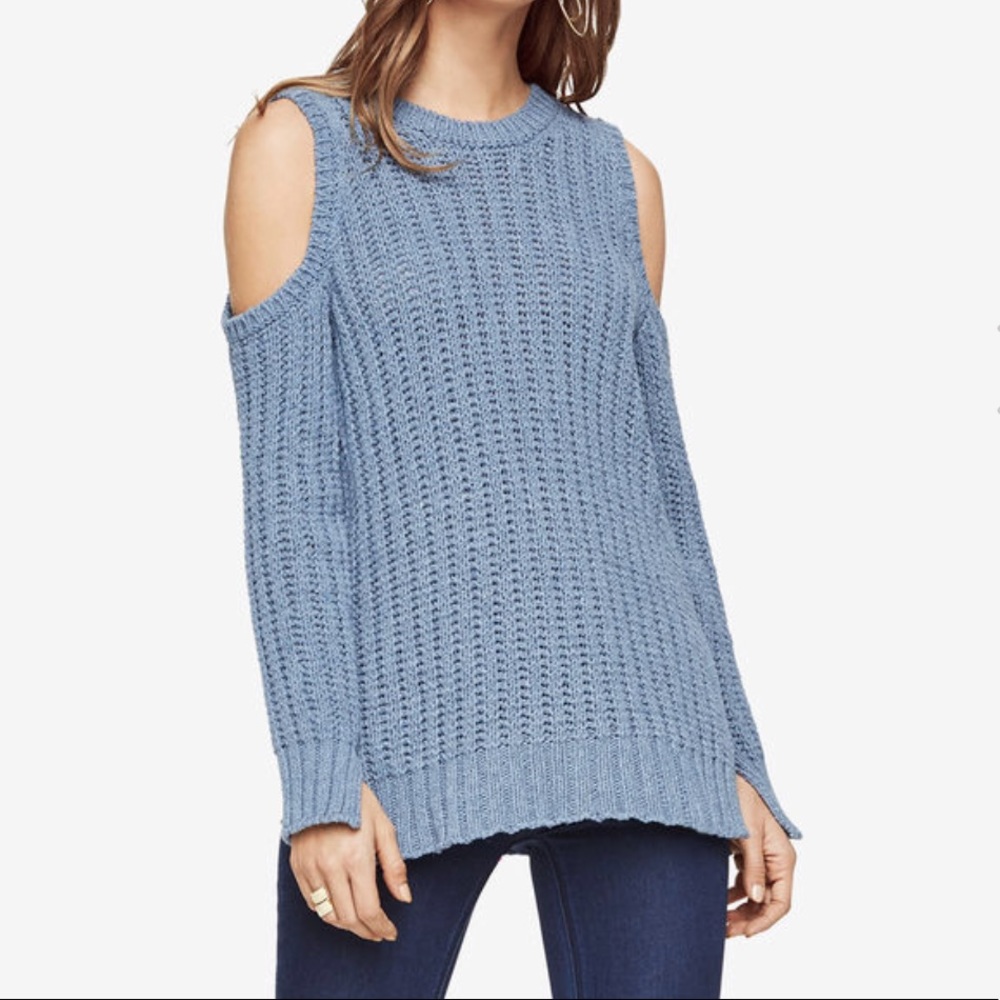 BCBG cold shoulder sweater. 💕💄💍